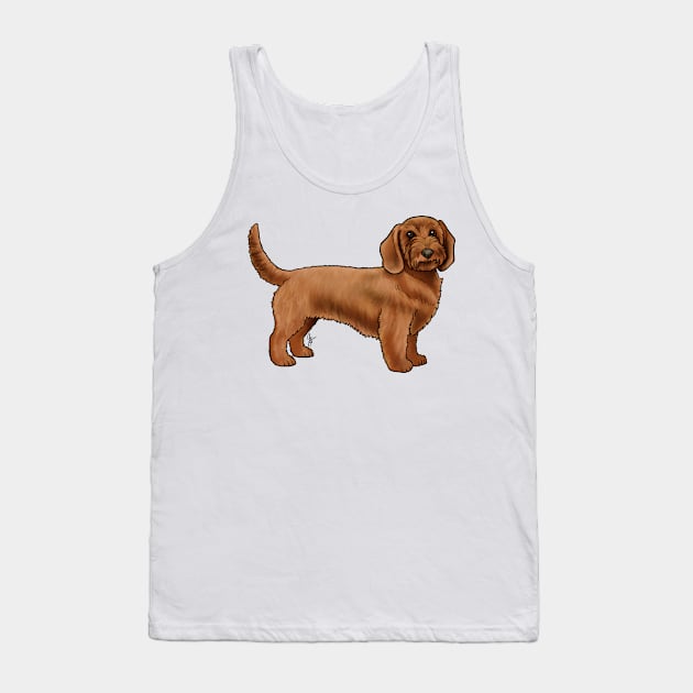 Dog - Basset Fauve de Bretagne - Red Wheaten Tank Top by Jen's Dogs Custom Gifts and Designs